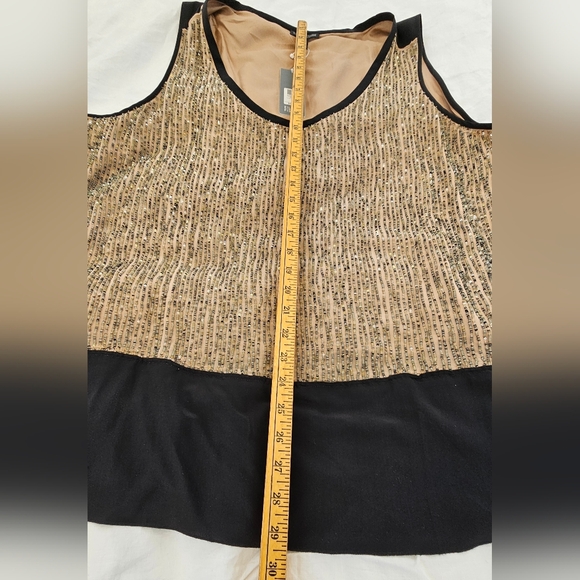 Eileen Fisher Black and Gold Tank Top - Picture 5 of 10